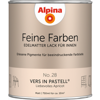 Alpina Feine Farben 'Vers in Pastell' apricotfarben matt 750 ml