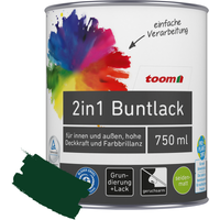toom 2in1 Buntlack 'Morgentau' moosgrün seidenmatt 750 ml