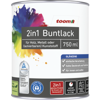 toom 2in1 Buntlack 'Edelbraun' schokobraun glänzend 750 ml