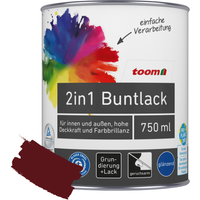 toom 2in1 Buntlack 'Abendrot' purpurrot glänzend 750 ml
