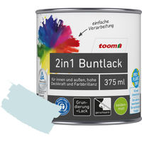 toom 2in1 Buntlack 'Atempause' hellblau seidenmatt 375 ml
