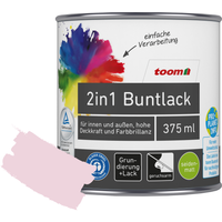 toom 2in1 Buntlack 'Flamingo' rosa seidenmatt 375 ml