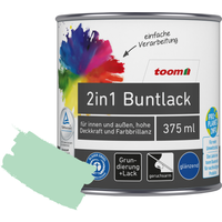 toom 2in1 Buntlack minzgrün glänzend 375 ml