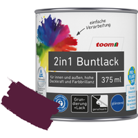 toom 2in1 Buntlack merlotfarben glänzend 375 ml