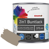 toom 2in1 Buntlack 'Treibholz' hellbraun glänzend 375 ml