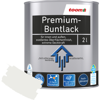 toom Premium-Buntlack signalweiß glänzend 2 l