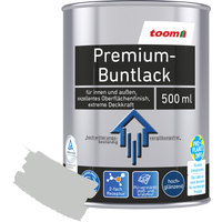 toom Premium-Buntlack lichtgrau glänzend 500 ml