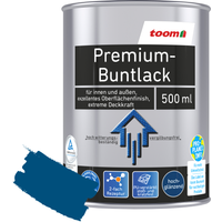 toom Premium-Buntlack enzianblau glänzend 500 ml