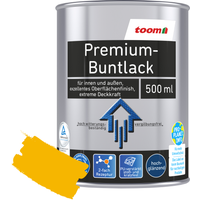 toom Premium-Buntlack rapsgelb glänzend 500 ml