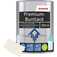 toom Premium-Buntlack reinweiß seidenmatt 500 ml