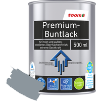 toom Premium-Buntlack silbergrau seidenmatt 500 ml