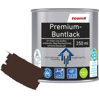 toom Premium-Buntlack schokobraun seidenmatt 250 ml