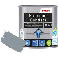 toom Premium-Buntlack silbergrau seidenmatt 250 ml