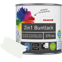 toom 2in1 Buntlack edelweiß seidenmatt 375 ml