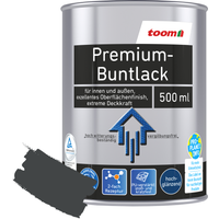 toom Premium-Buntlack grau glänzend 500 ml
