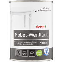 toom Möbel-Weißlack elfenbeinfarben seidenmatt 500 ml