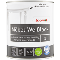 toom Möbel-Weißlack cremeweiß seidenmatt 2 l
