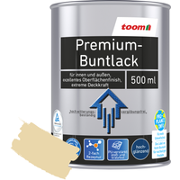 toom Premium-Buntlack elfenbeinfarben glänzend 500 ml