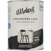 Stiltalent Lack 'deep black' Extra-matt 0,5 l