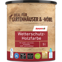 toom Wetterschutz-Holzfarbe weiß 5 l