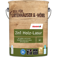 toom 2in1 Holzlasur mahagonifarben 4 l