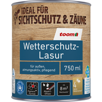 toom Wetterschutz-Lasur ebenholzfarben 750 ml