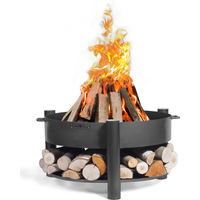 Feuerschale 'Montana' schwarz Ø 68 x 45 cm
