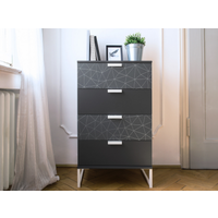 d-c-fix Klebefolie 'Tico silver' grau/silber 45 x 200 cm