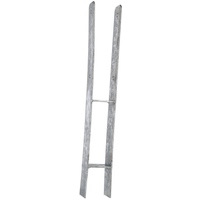 toom Pfostenträger silberfarben 71 x 600 x 60 x 5 mm
