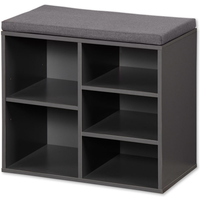 Kesper Kesper Schuhschrank grau mit Sitzkissen 51,5 x 48 x 29,5 cm