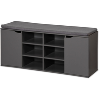 Kesper Kesper Schuhschrank mit Sitzkissen grau/anthrazit 103 x 48 x 30,5 cm