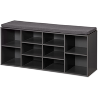 Kesper Kesper Schuhschrank grau/anthrazit mit Sitzkissen 103,5 x 48 x 29,5 cm