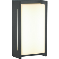 toom LED-Außenwandleuchte 'Rosario' schwarz 7,4 x 12,9 x 23,3 cm