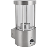 toom Außenwandleuchte 'Split' Edelstahl Ø 10,2 x 20,2 cm, mit Bewegungsmelder