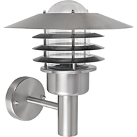 toom Außenwandleuchte 'Konstanz' Edelstahl Ø 27,5 x 29,6 cm