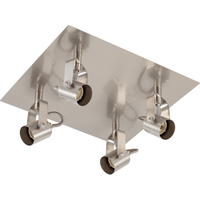 toom LED-Deckenleuchte 'Nika' silbern 4-flammig 26 x 24 cm