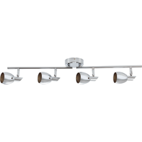 toom LED-Deckenleuchte 'Nora' silbern 4-flammig 70 x 12,5 cm