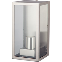 toom Außenwandleuchte 'Melbourne' Edelstahl Glas 12,8 x 12 x 24 cm