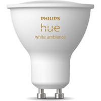 Philips Hue LED-Lampe 'Hue White & Color Ambiance' warmweiß bis kaltweiß GU10 4,2 W 400 lm