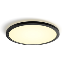 Philips Hue Panelleuchte 'Hue Tento' schwarz Ø 54,2 x 3,56 cm