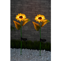 toom Gartensolarleuchte 'Sonnenblume' 74 x 15 cm 10 LEDs