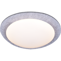 toom LED-Deckenleuchte 'Conni' Ø 41 x 10 cm weiß/grau mit Filz