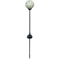 toom LED-Solar-Dekoleuchte 'Kugel' grün/weiß Ø 9 cm