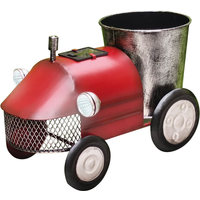 toom LED-Solar-Dekoleuchte 'Retro-Trecker' rot 24 cm