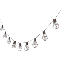 toom LED-Solar-Lichterkette 'Kerzenbirne' schwarz 1,8 m