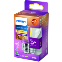 Philips LED-Tropfenlampe 'WarmGlow' klar E27 2 W, dimmbar