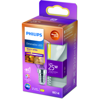 Philips LED-Tropfenlampe 'WarmGlow' klar E14 2 W, dimmbar