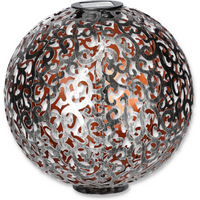 toom LED-Solarkugel 'Antik' Ø 30 cm silberfarben