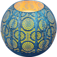 toom Solar-Dekoleuchte 'Oriental' türkis/gold Ø 15 x 12,5 cm