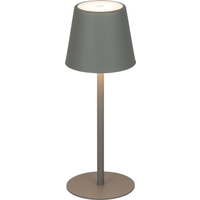 toom Akku-LED-Tischleuchte 'Lio' grau mit USB-Ladekabel Ø 11 x 30 cm